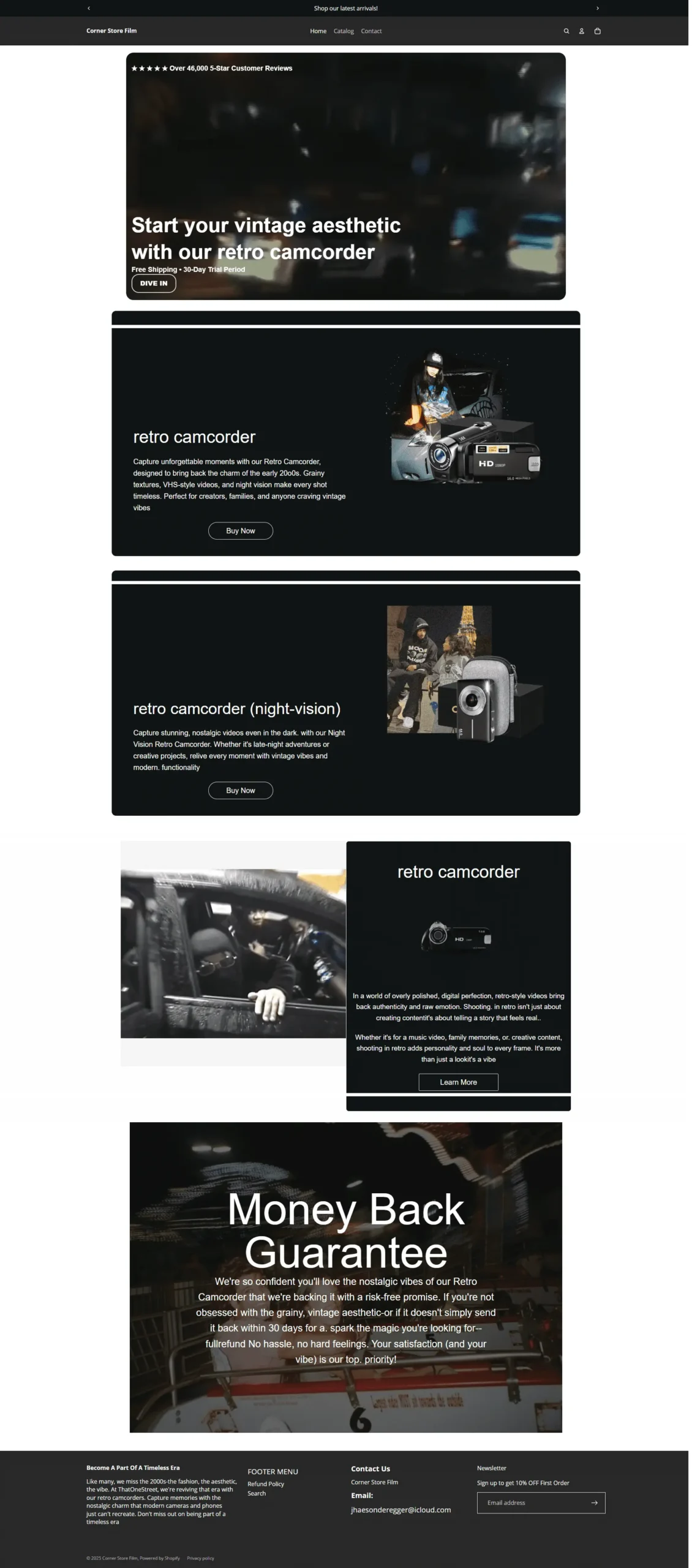 Shopify eCommerce store design and optimization project